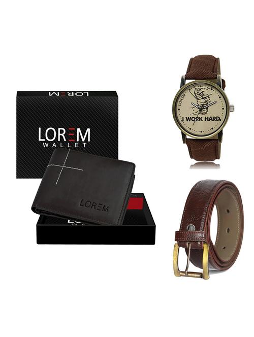 belt, wallet & watch gift combo - 19363871 - Very Small Image - 1