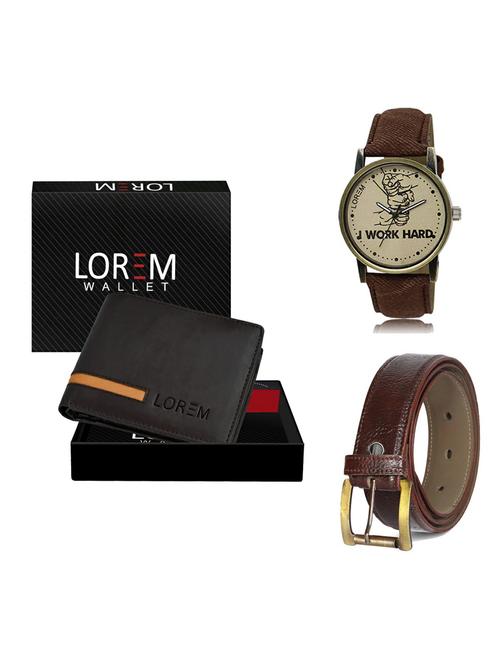 belt, wallet & watch gift combo - 19363877 - Very Small Image - 1
