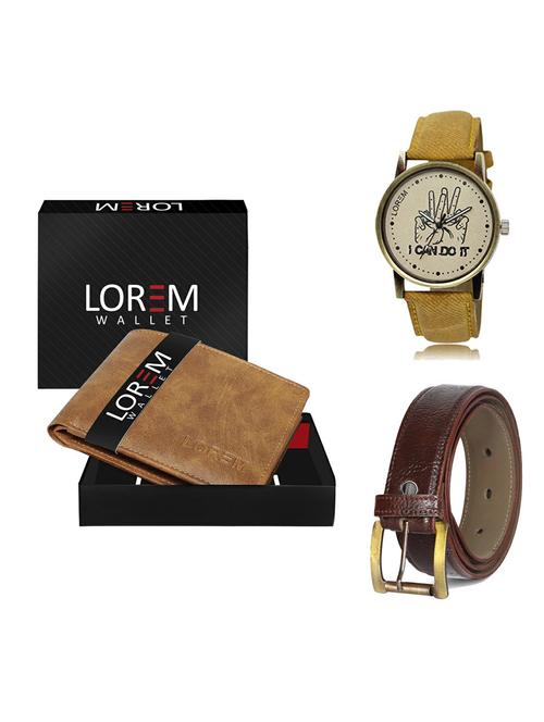 belt, wallet & watch gift combo - 19363922 - Very Small Image - 1