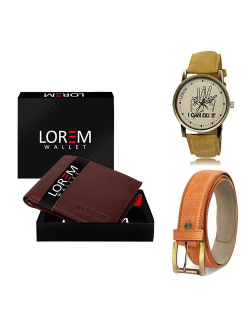 belt, wallet & watch gift combo - 19363923 - Very Small Image - 1