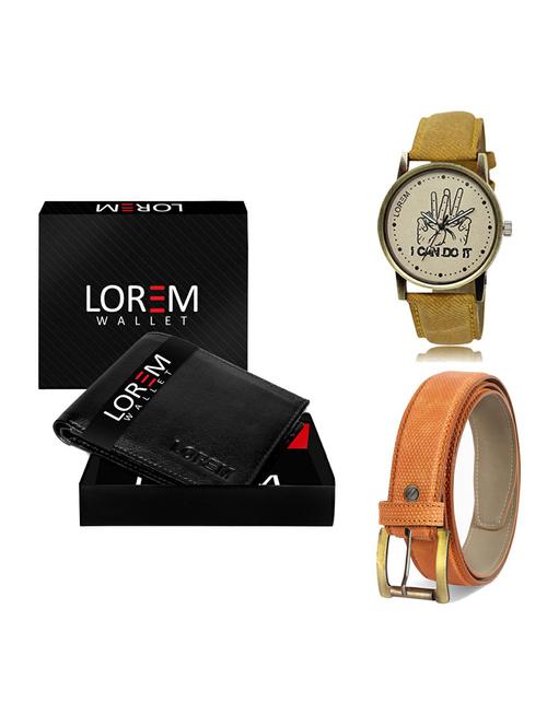 belt, wallet & watch gift combo - 19363926 - Very Small Image - 1