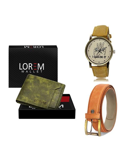 belt, wallet & watch gift combo - 19363929 - Very Small Image - 1
