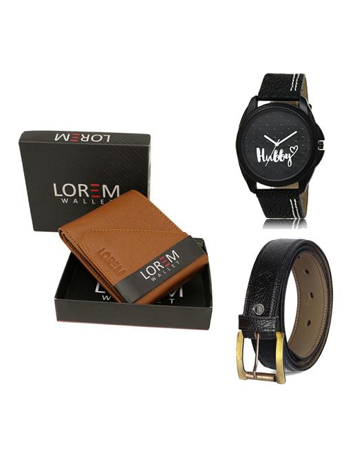belt, wallet & watch gift combo - 19364023 - Very Small Image - 1