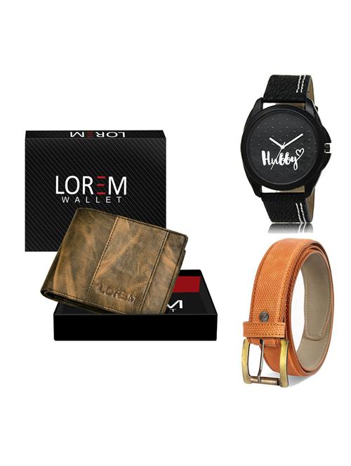 belt, wallet & watch gift combo - 19364076 - Very Small Image - 1
