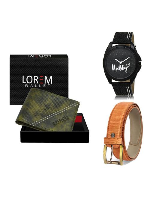 belt, wallet & watch gift combo - 19364118 - Very Small Image - 1