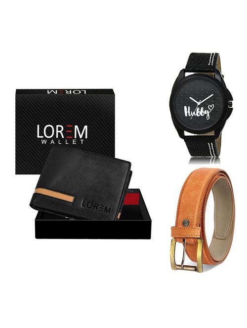 belt, wallet & watch gift combo - 19364142 - Very Small Image - 1
