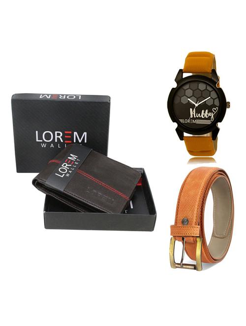 belt, wallet & watch gift combo - 19364175 - Very Small Image - 1