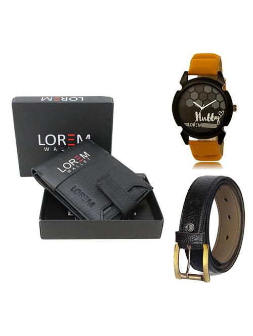 belt, wallet & watch gift combo - 19364179 - Very Small Image - 1