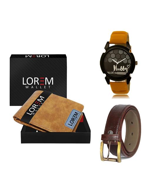 belt, wallet & watch gift combo - 19364189 - Very Small Image - 1