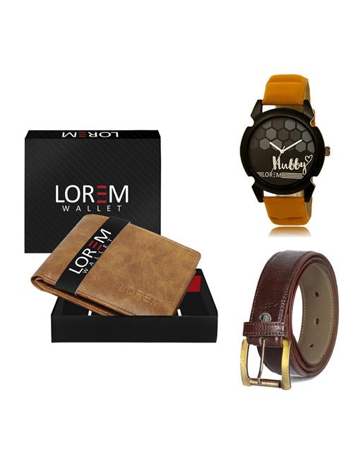 belt, wallet & watch gift combo - 19364195 - Very Small Image - 1