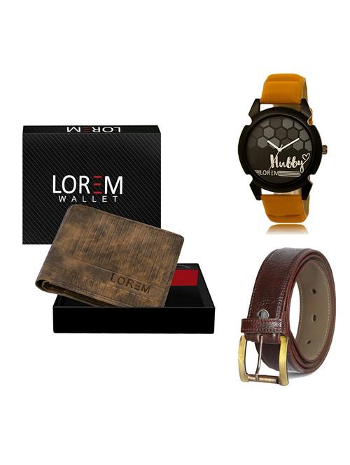belt, wallet & watch gift combo - 19364240 - Very Small Image - 1