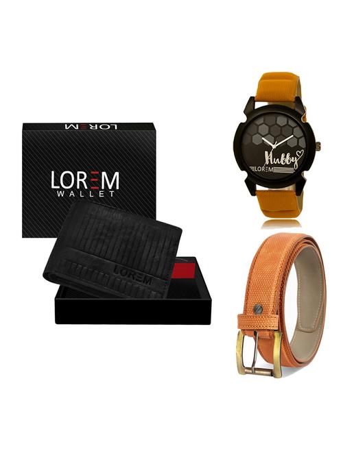 belt, wallet & watch gift combo - 19364247 - Very Small Image - 1