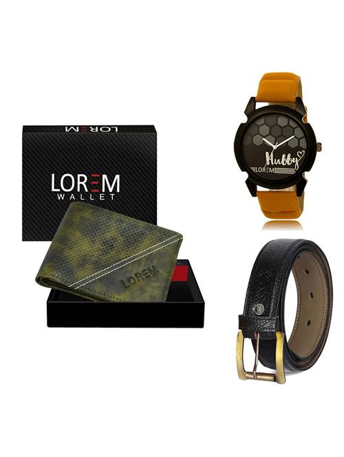 belt, wallet & watch gift combo - 19364257 - Very Small Image - 1