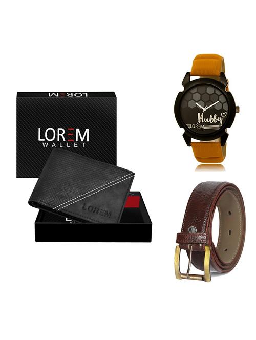 belt, wallet & watch gift combo - 19364261 - Very Small Image - 1