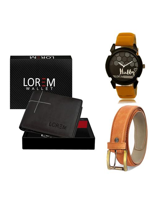 belt, wallet & watch gift combo - 19364277 - Very Small Image - 1