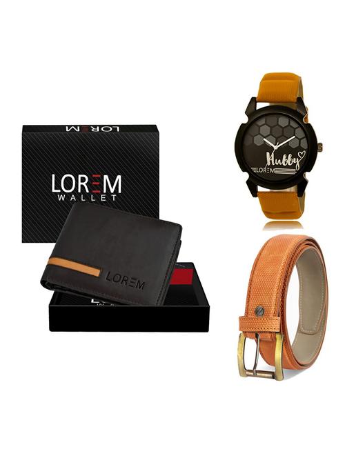 belt, wallet & watch gift combo - 19364283 - Very Small Image - 1