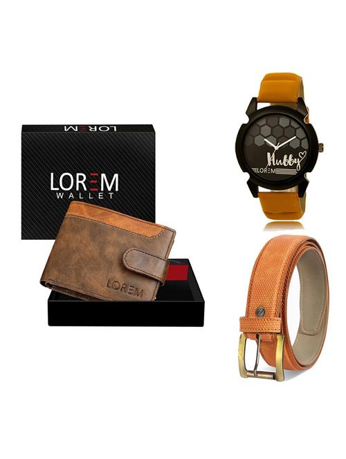 belt, wallet & watch gift combo - 19364286 - Very Small Image - 1