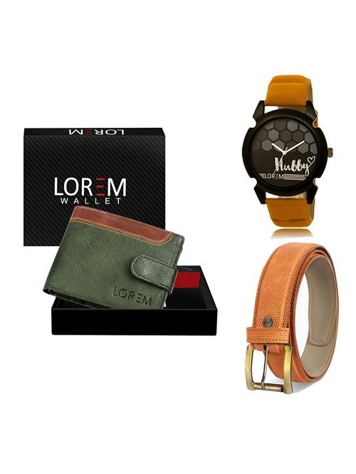 belt, wallet & watch gift combo - 19364292 - Very Small Image - 1