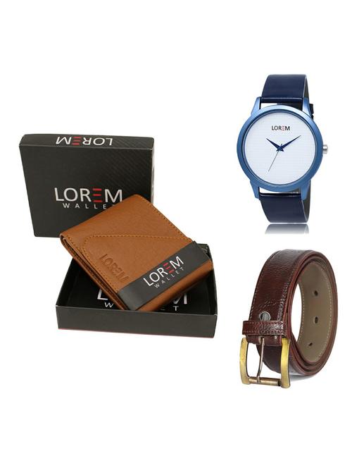 belt, wallet & watch gift combo - 19364297 - Very Small Image - 1