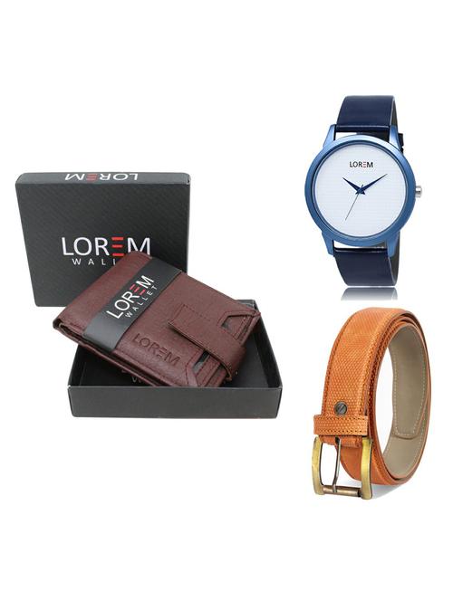 belt, wallet & watch gift combo - 19364316 - Very Small Image - 1