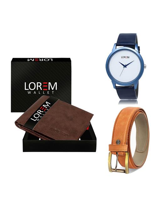 belt, wallet & watch gift combo - 19364325 - Very Small Image - 1