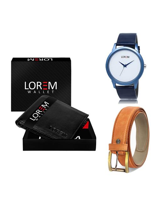 belt, wallet & watch gift combo - 19364334 - Very Small Image - 1