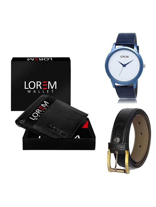 belt, wallet & watch gift combo - 19364335 - Very Small Image - 1