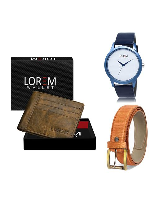 belt, wallet & watch gift combo - 19364346 - Very Small Image - 1
