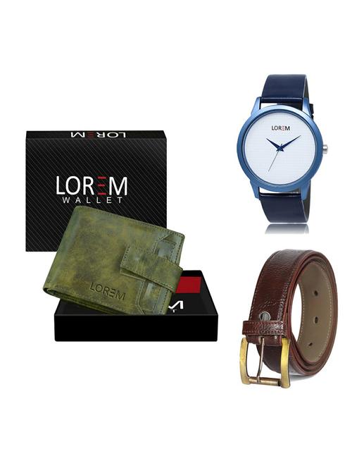 belt, wallet & watch gift combo - 19364357 - Very Small Image - 1