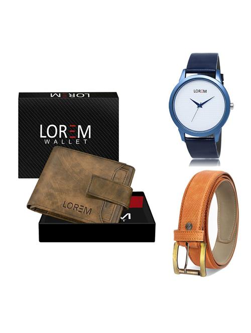 belt, wallet & watch gift combo - 19364358 - Very Small Image - 1