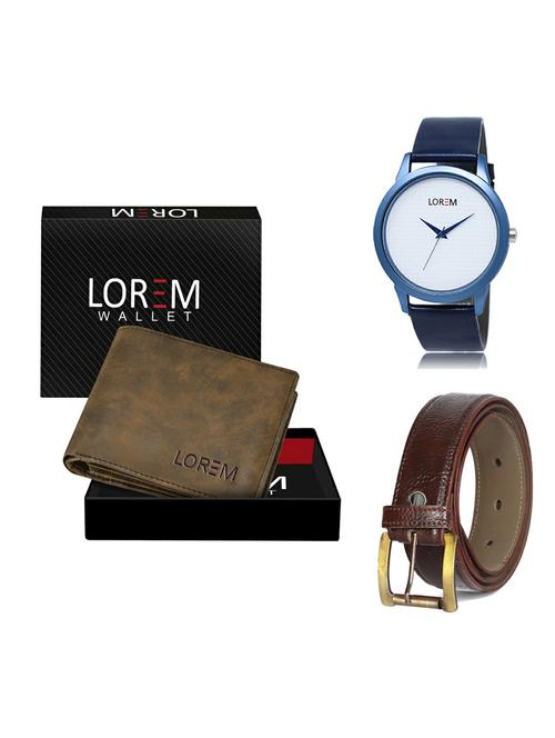 belt, wallet & watch gift combo - 19364366 - Very Small Image - 1