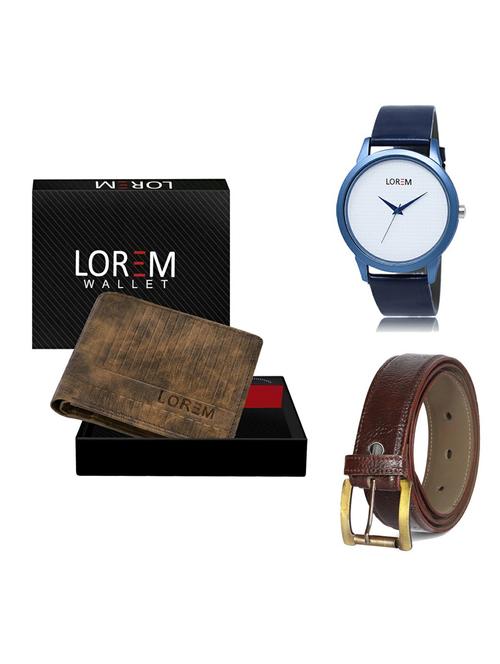 belt, wallet & watch gift combo - 19364375 - Very Small Image - 1