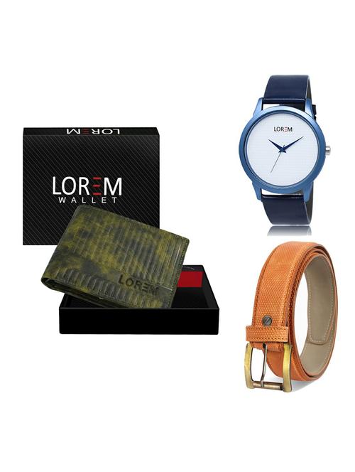 belt, wallet & watch gift combo - 19364379 - Very Small Image - 1