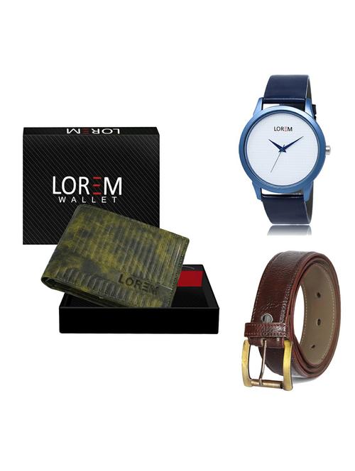 belt, wallet & watch gift combo - 19364381 - Very Small Image - 1