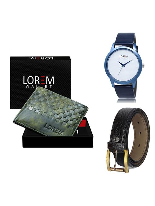 belt, wallet & watch gift combo - 19364404 - Very Small Image - 1