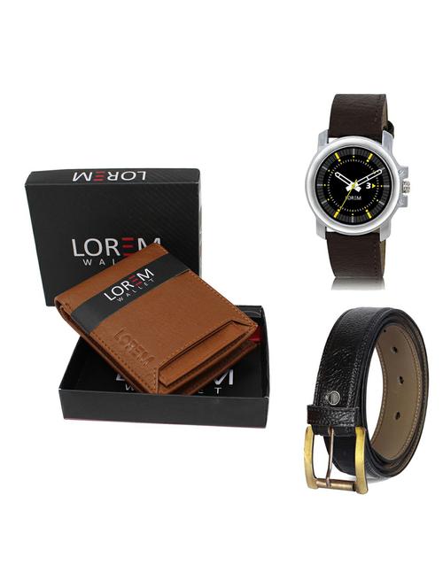belt, wallet & watch gift combo - 19364437 - Very Small Image - 1