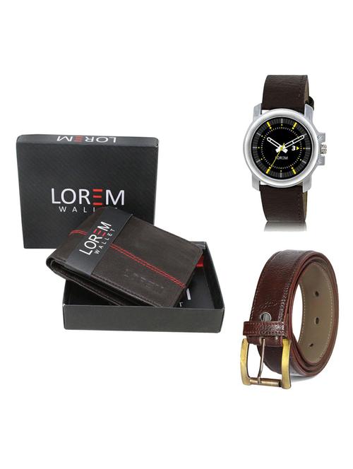 belt, wallet & watch gift combo - 19364447 - Very Small Image - 1