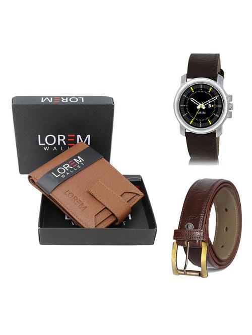 belt, wallet & watch gift combo - 19364456 - Very Small Image - 1