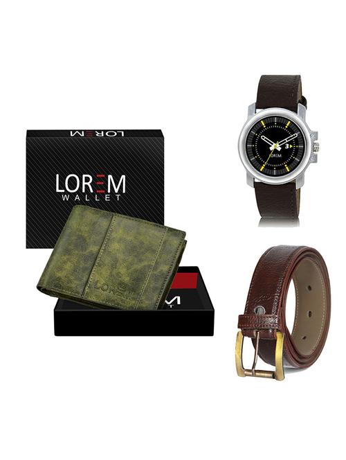 belt, wallet & watch combo - 19364480 - Very Small Image - 1