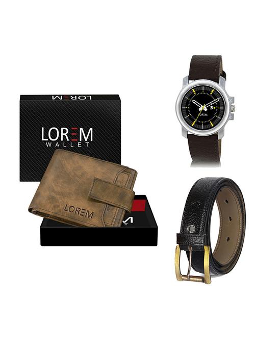 belt, wallet & watch combo - 19364494 - Very Small Image - 1