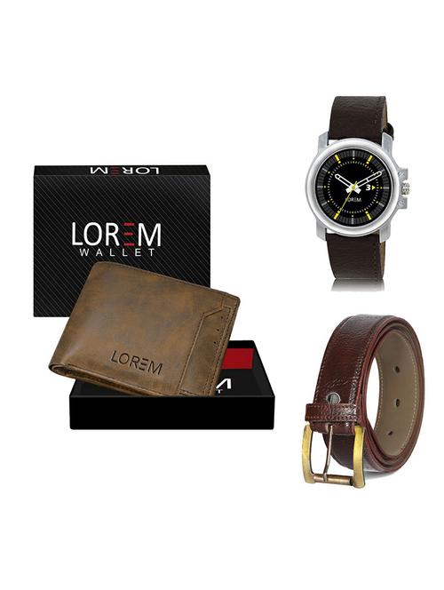 belt, wallet & watch gift combo - 19364498 - Very Small Image - 1