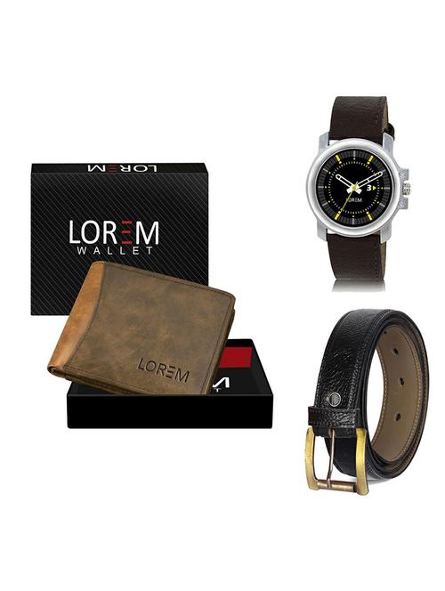 belt, wallet & watch gift combo - 19364503 - Very Small Image - 1
