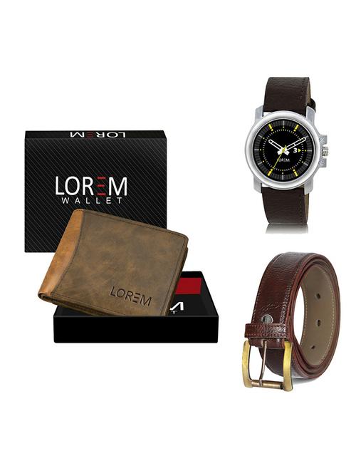 belt, wallet & watch gift combo - 19364504 - Very Small Image - 1