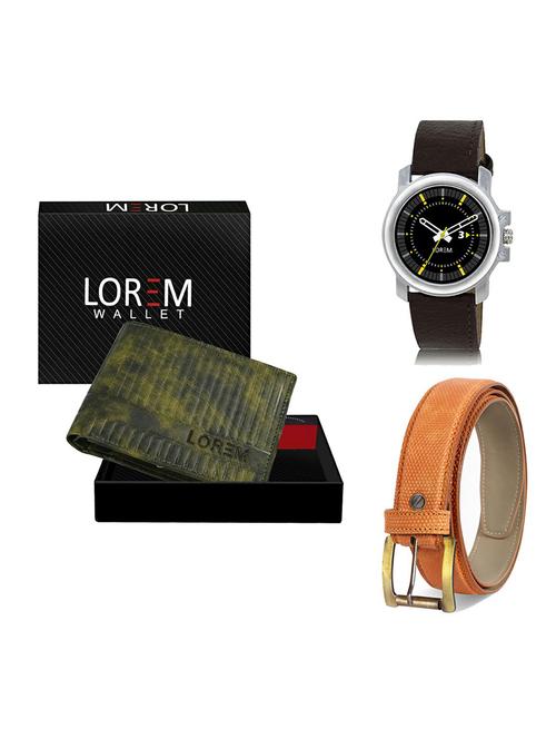 belt, wallet & watch gift combo - 19364514 - Very Small Image - 1