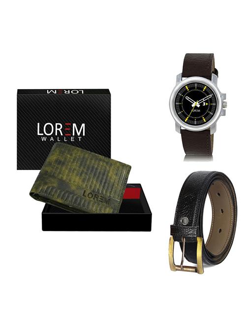 belt, wallet & watch gift combo - 19364515 - Very Small Image - 1