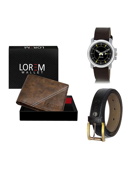 belt, wallet & watch gift combo - 19364525 - Very Small Image - 1