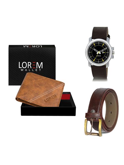 belt, wallet & watch gift combo - 19364537 - Very Small Image - 1
