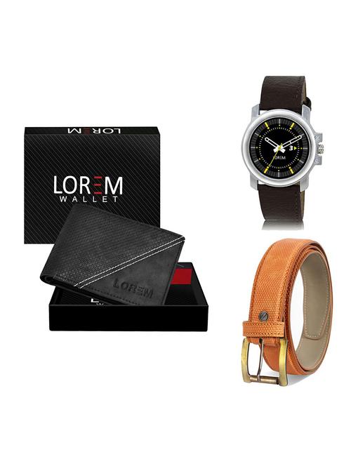 belt, wallet & watch gift combo - 19364547 - Very Small Image - 1