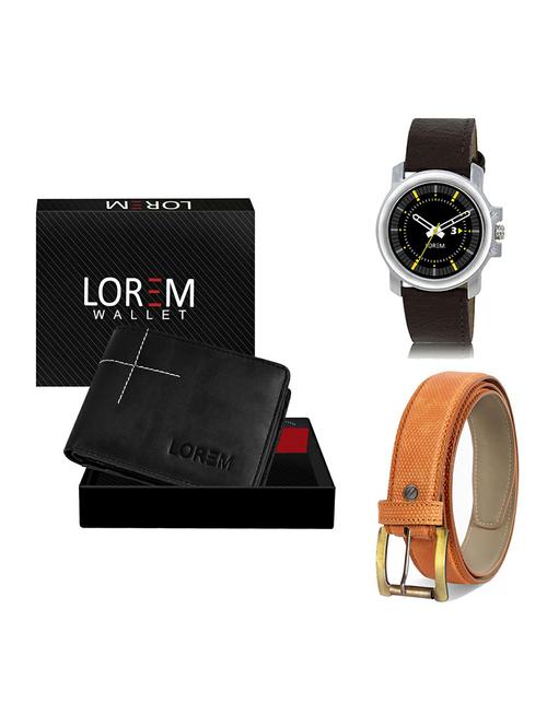 belt, wallet & watch gift combo - 19364583 - Very Small Image - 1