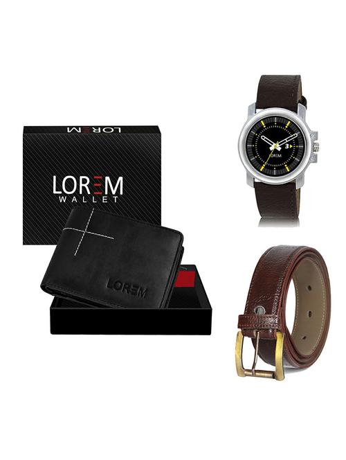 belt, wallet & watch gift combo - 19364588 - Very Small Image - 1